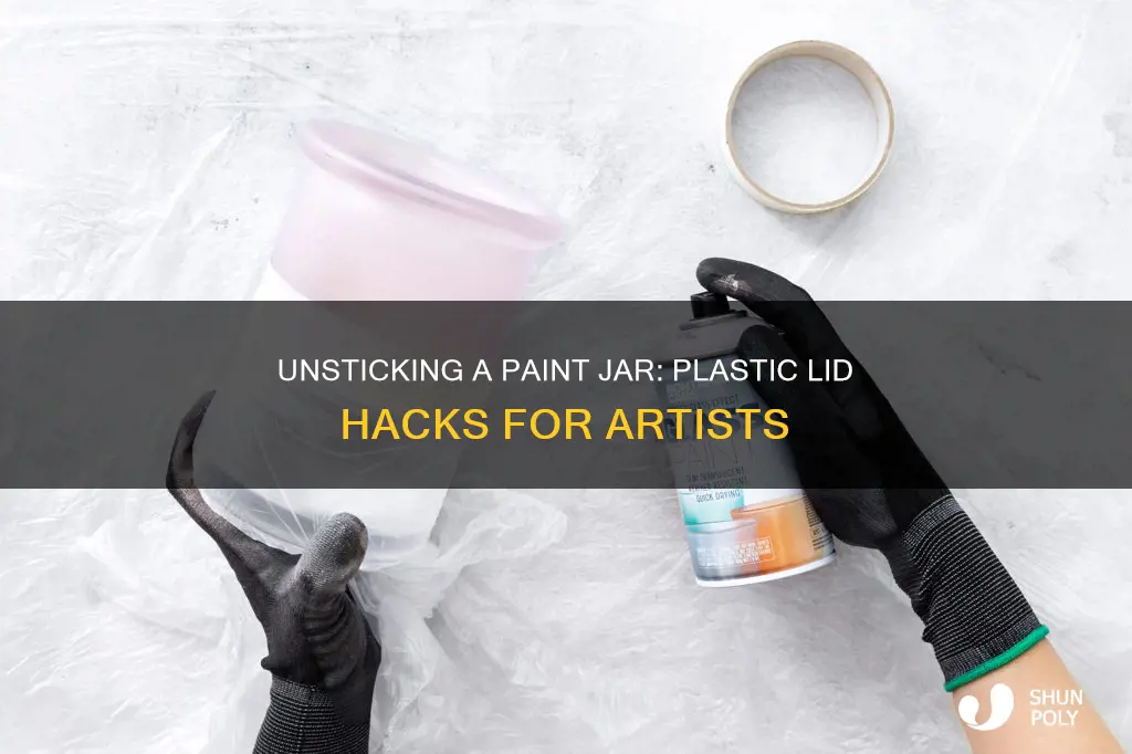 how to open a stuck paint jar plastic