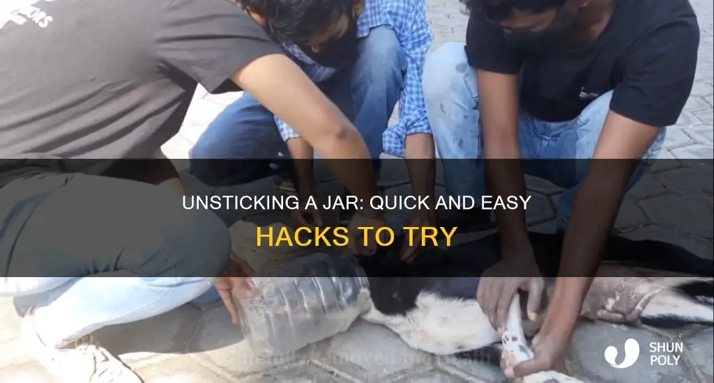 how to open a stuck plastic jar