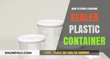 Unlocking the Vacuum Seal: Opening Plastic Containers