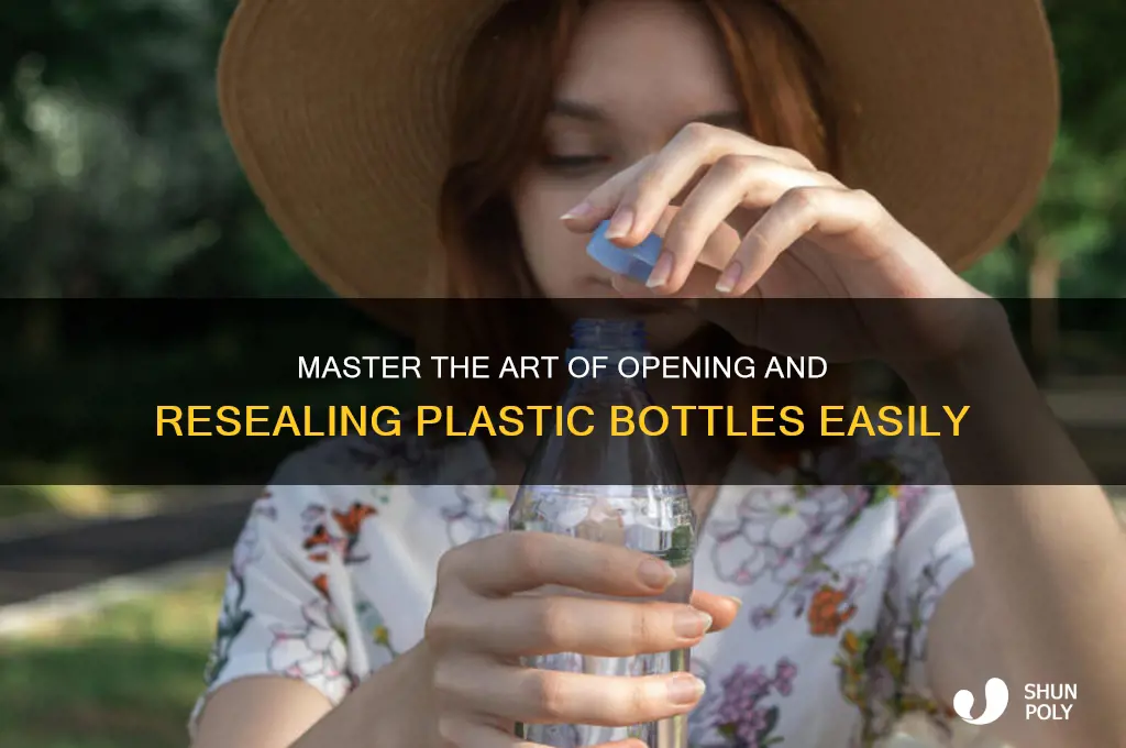 how to open and reclose a sealed bottle plastic