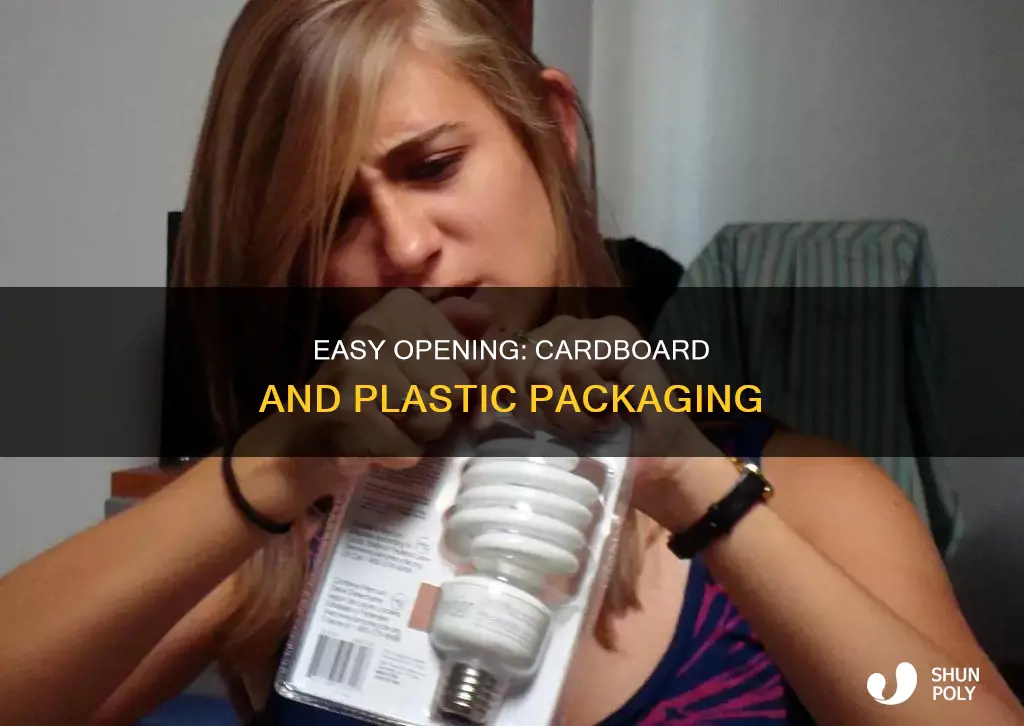 how to open cardboard and plastic packaging