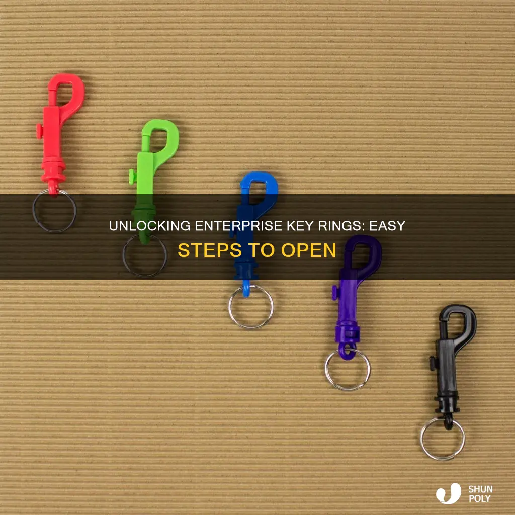 how to open enterprise plastic key ring