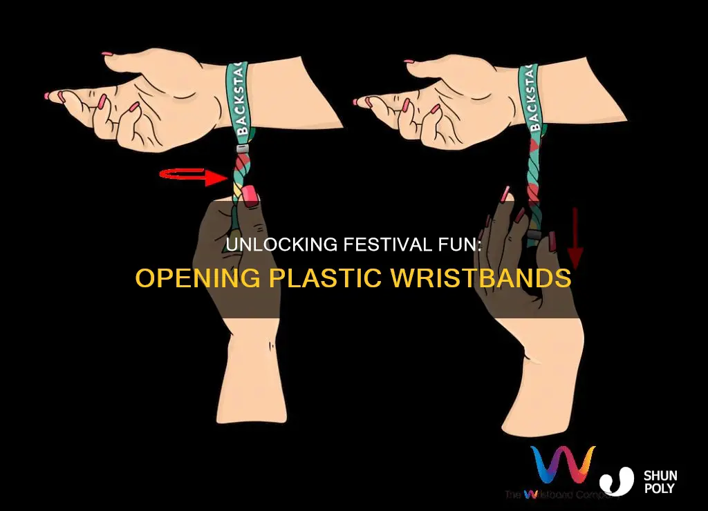 how to open festival wristbands plastic