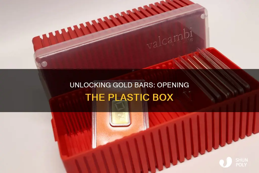 how to open gold bar plastic box