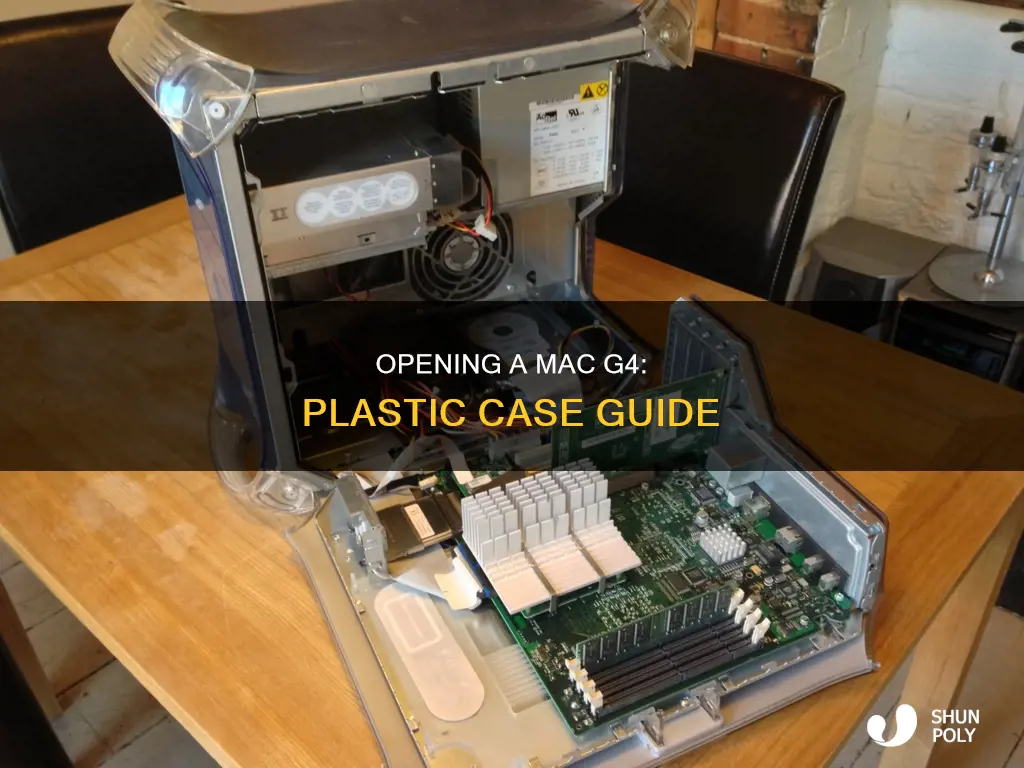 how to open mac g4 plastic case