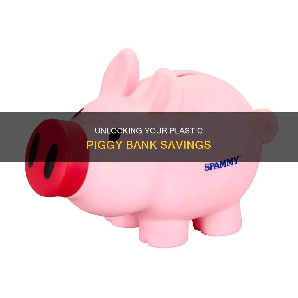 how to open piggy bank plastic