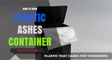 Unlocking Ashes: Opening Plastic Containers
