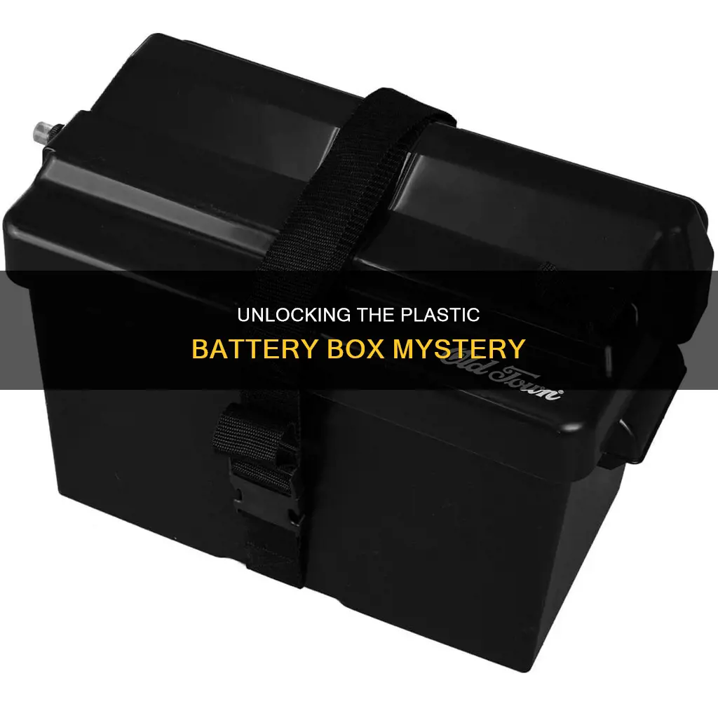 how to open plastic battery box