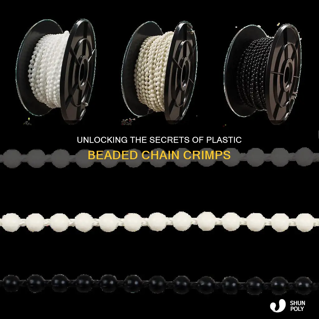 how to open plastic beaded chain crimp