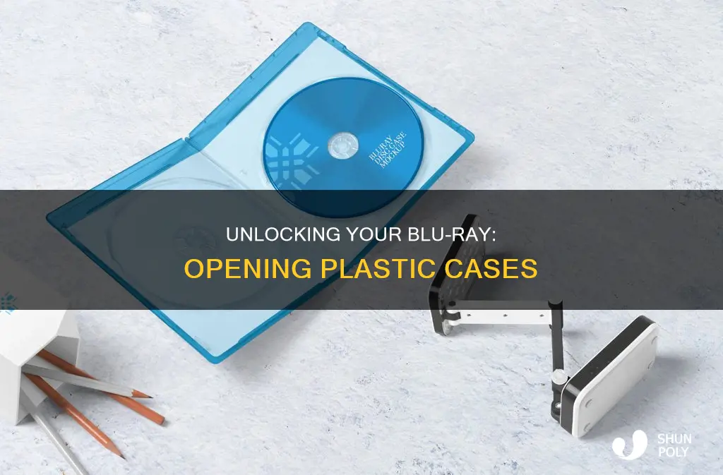 how to open plastic blu ray case