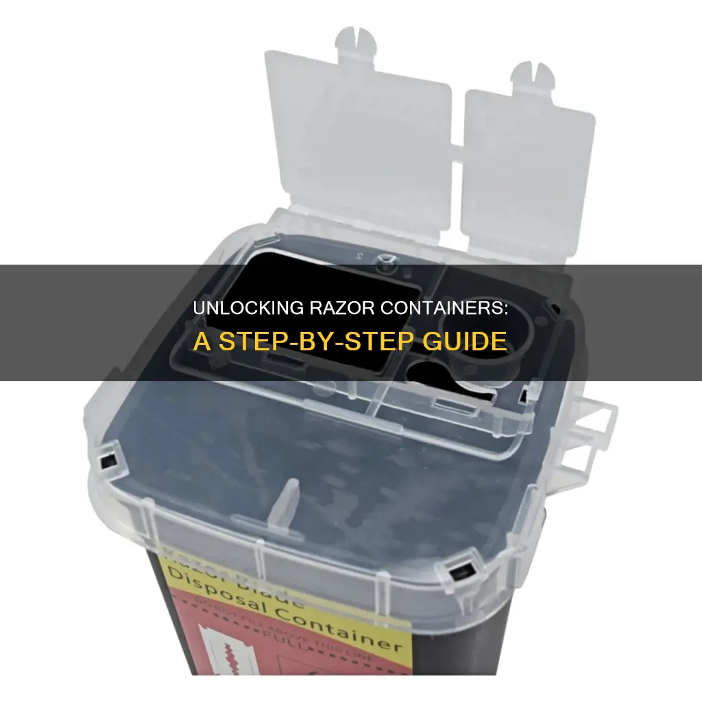 how to open plastic containers that have razors in them