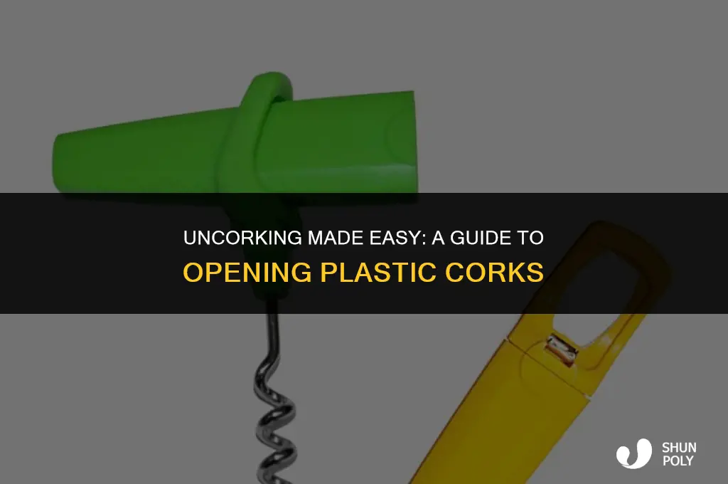 how to open plastic cork