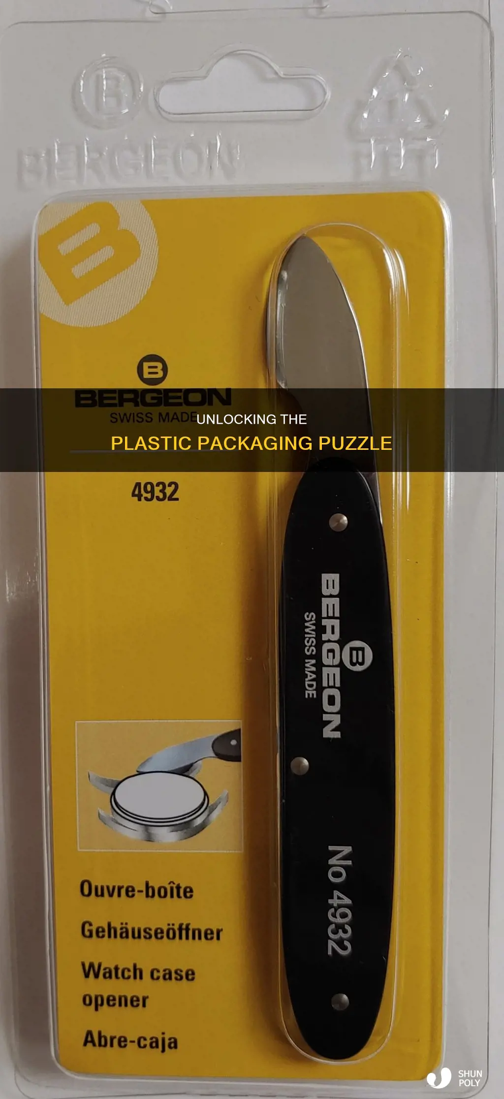 how to open plastic from store