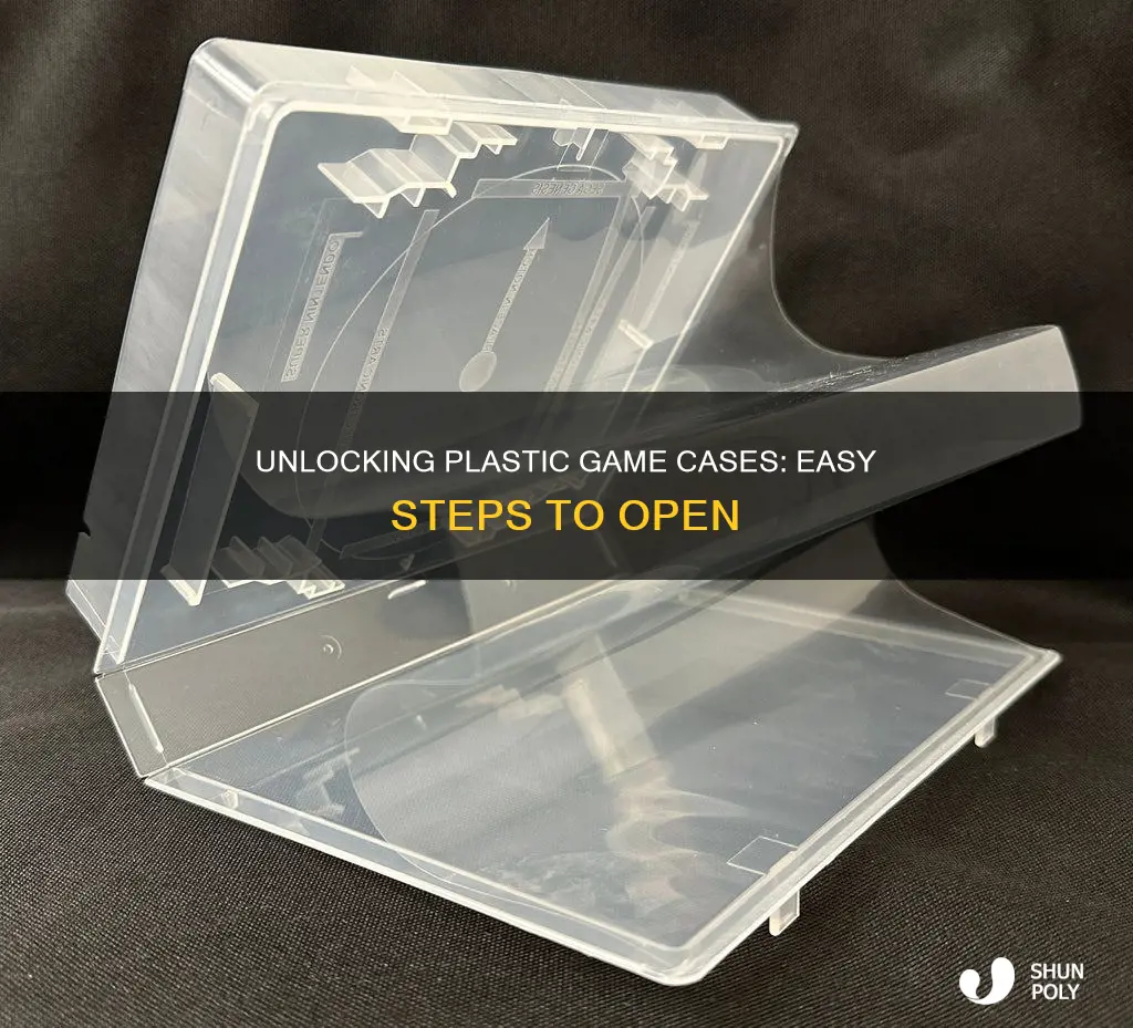 how to open plastic game cases