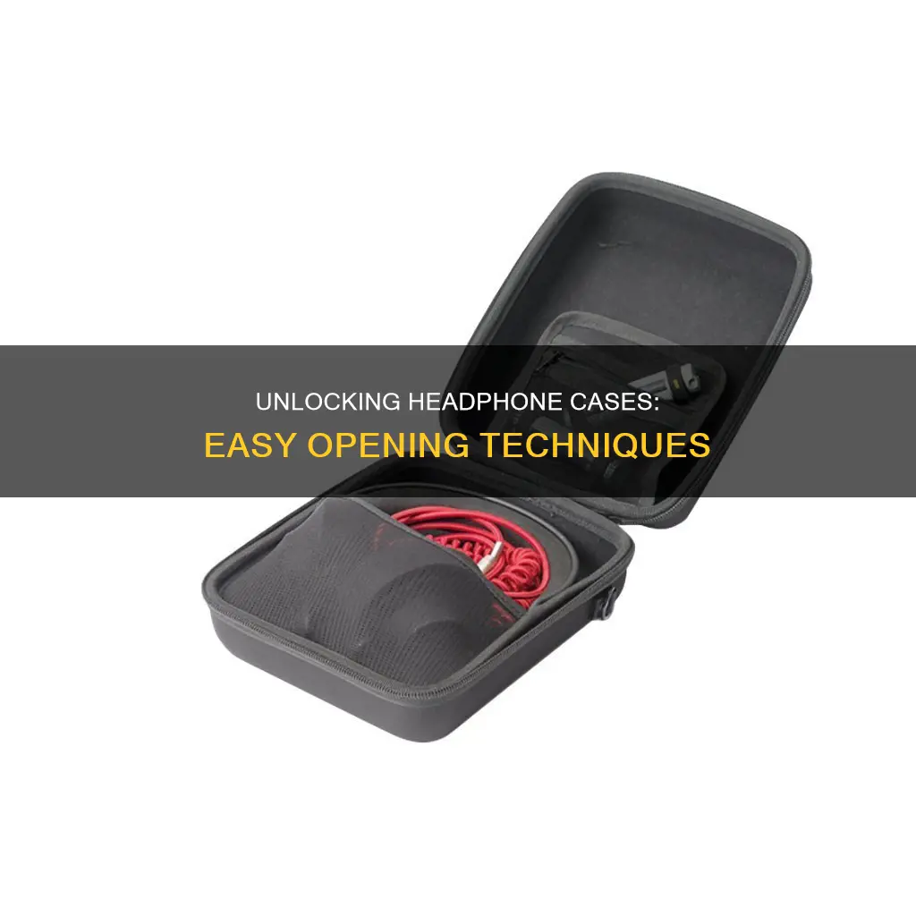 how to open plastic headphone case