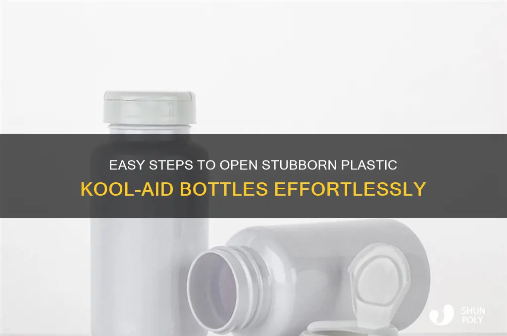 how to open plastic koolaid bottles