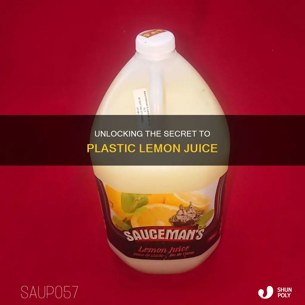 how to open plastic lemon juice
