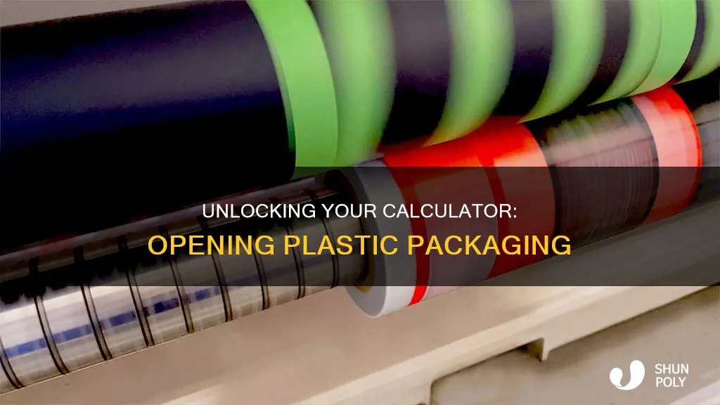 how to open plastic packaging scientific calculator