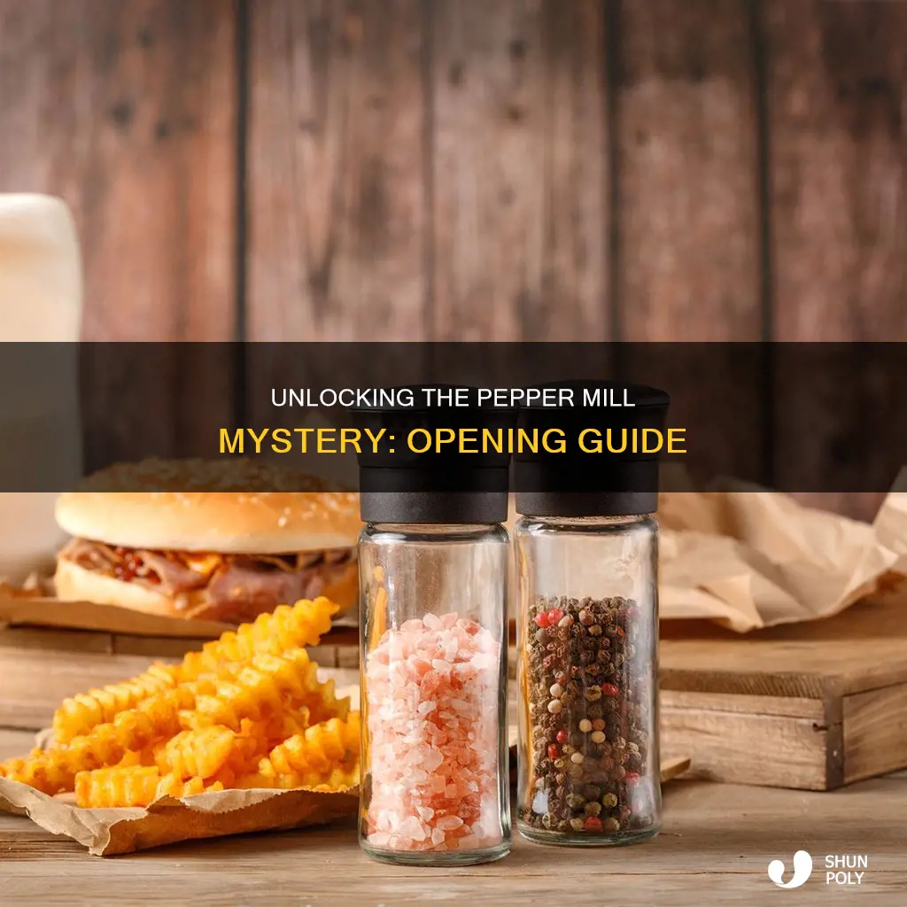 how to open plastic pepper mill