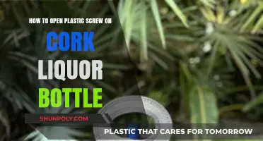 Effortlessly Open Plastic Screw-On Cork Liquor Bottles: A Quick Guide