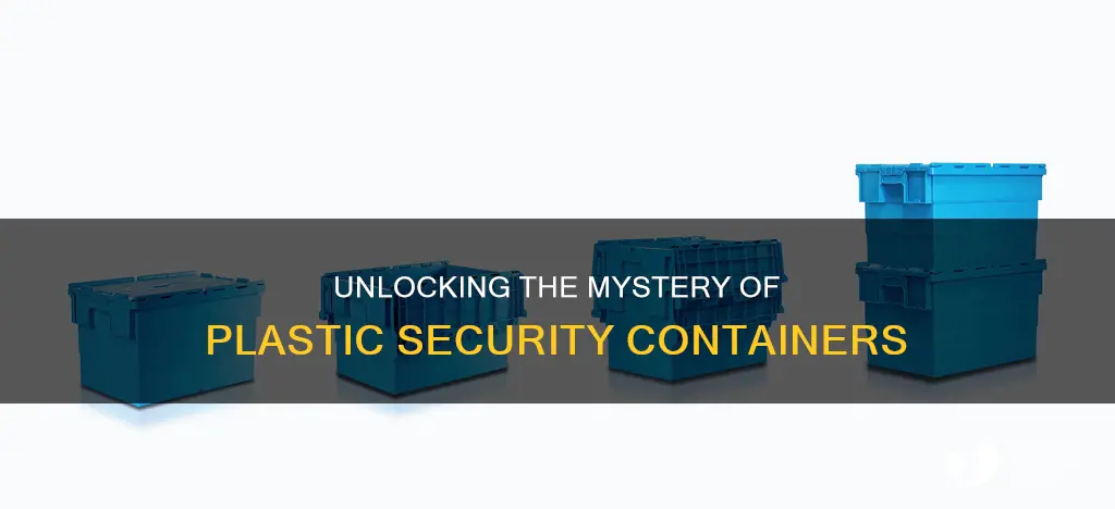 how to open plastic security container