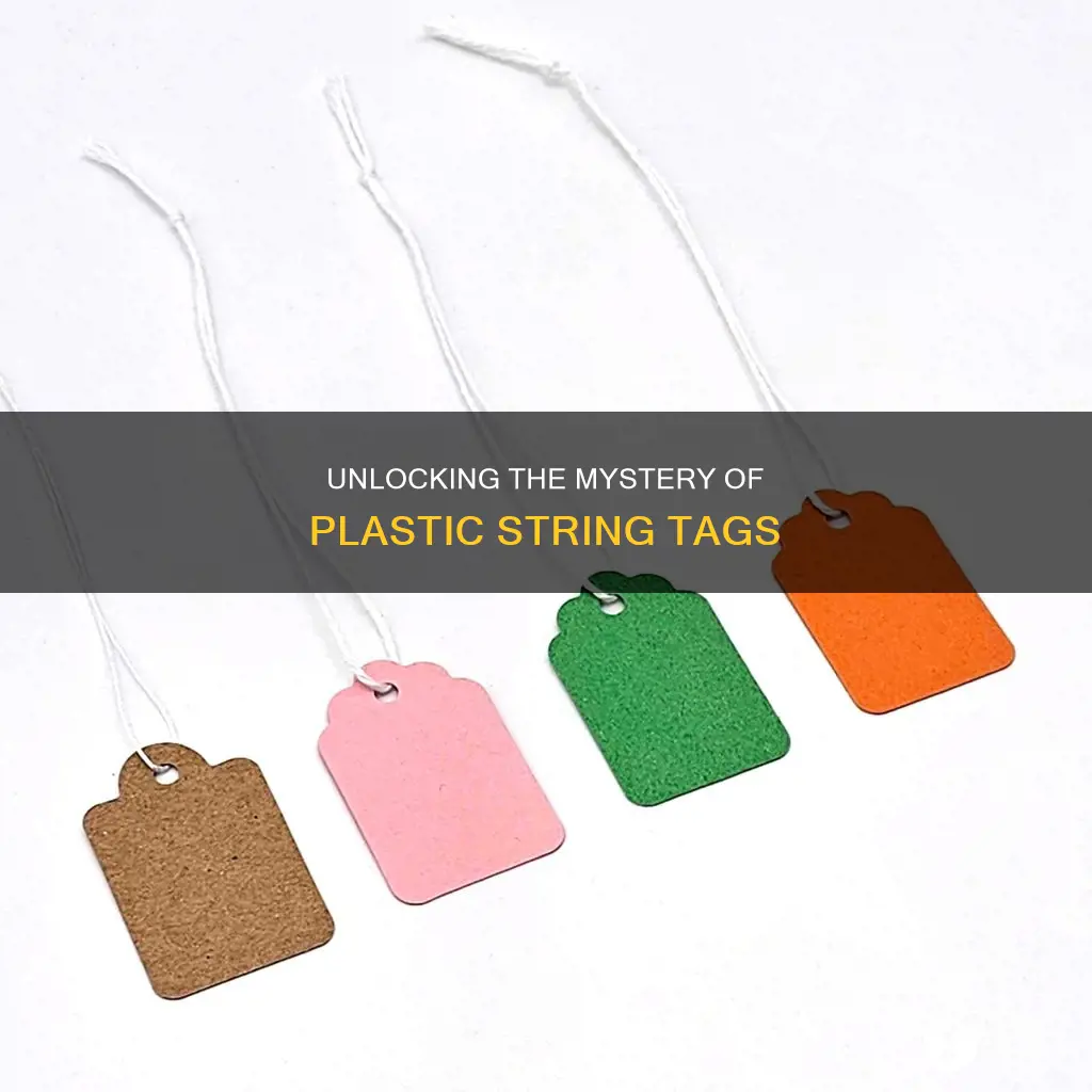how to open plastic string tags