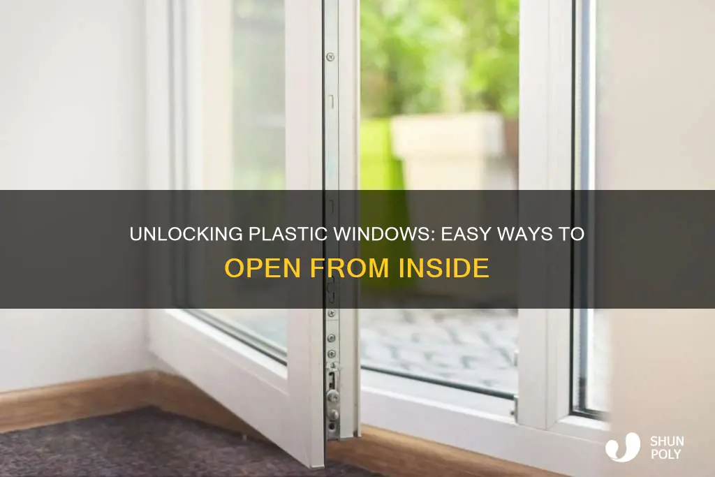 how to open plastic window from inside