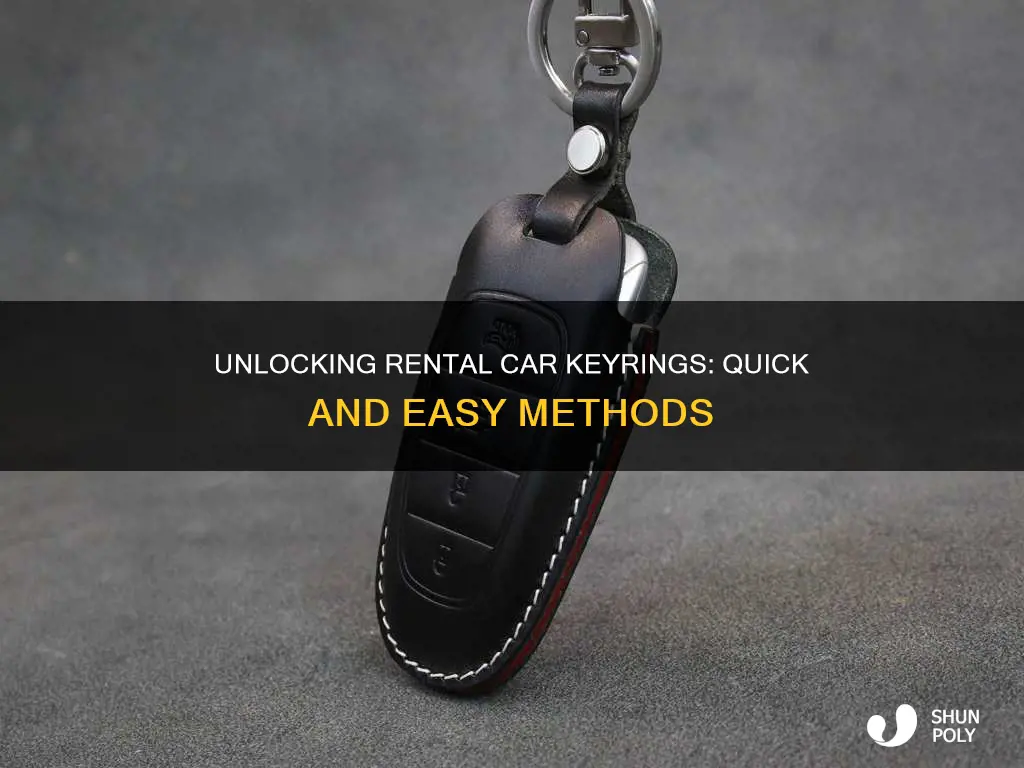 how to open rental car plastic keyring