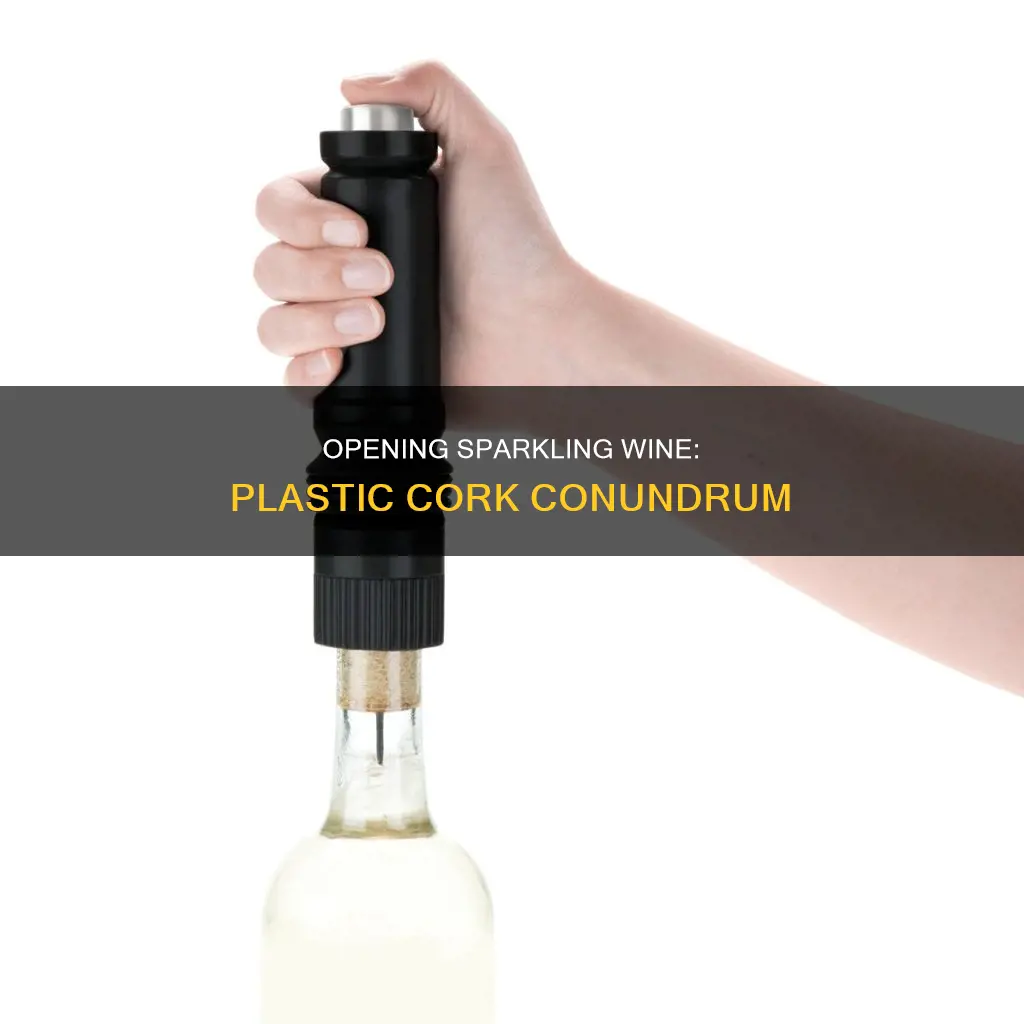 how to open sparkling wine plastic cork