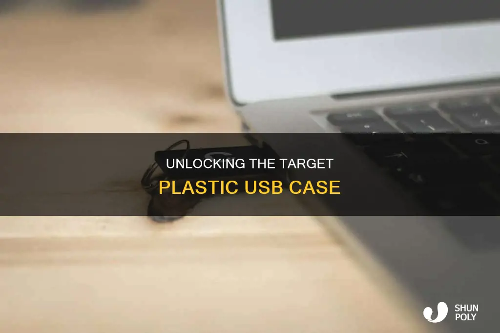how to open target plastic usb case