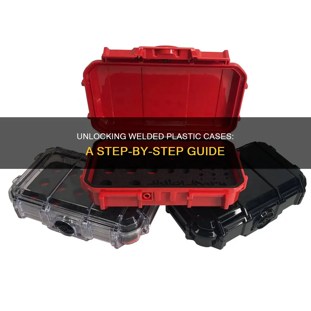 how to open welded plastic case