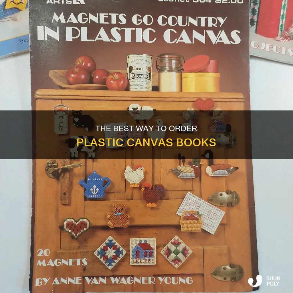 how to order plastic canvas books