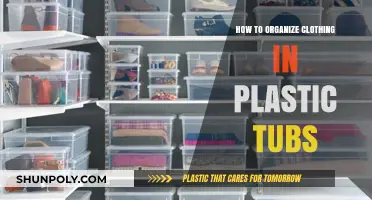 Organizing Clothing: Plastic Tubs, Easy Steps