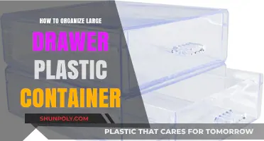 Smart Ways to Organize Large Drawer Plastic Containers