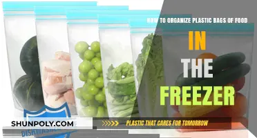 Efficient Freezer Storage: Organizing Plastic Bags of Food with Ease