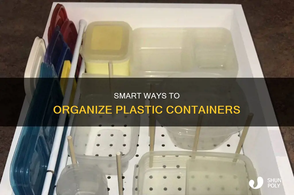 how to organize plastic containers