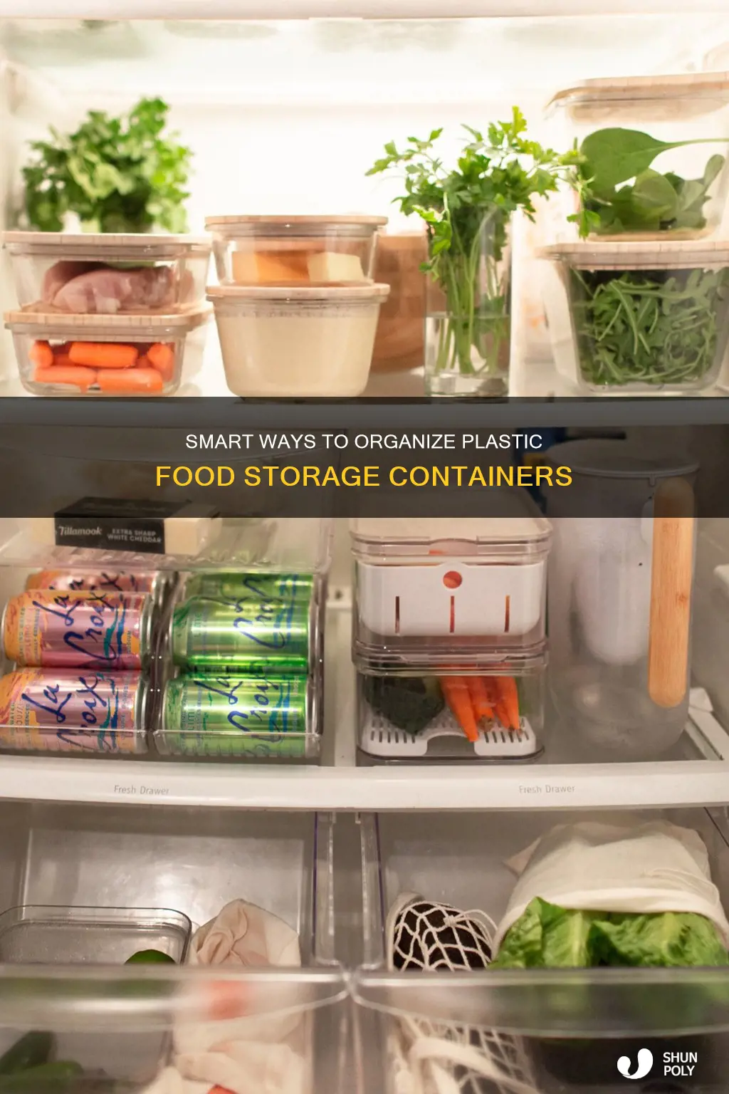 how to organize plastic food storage containers