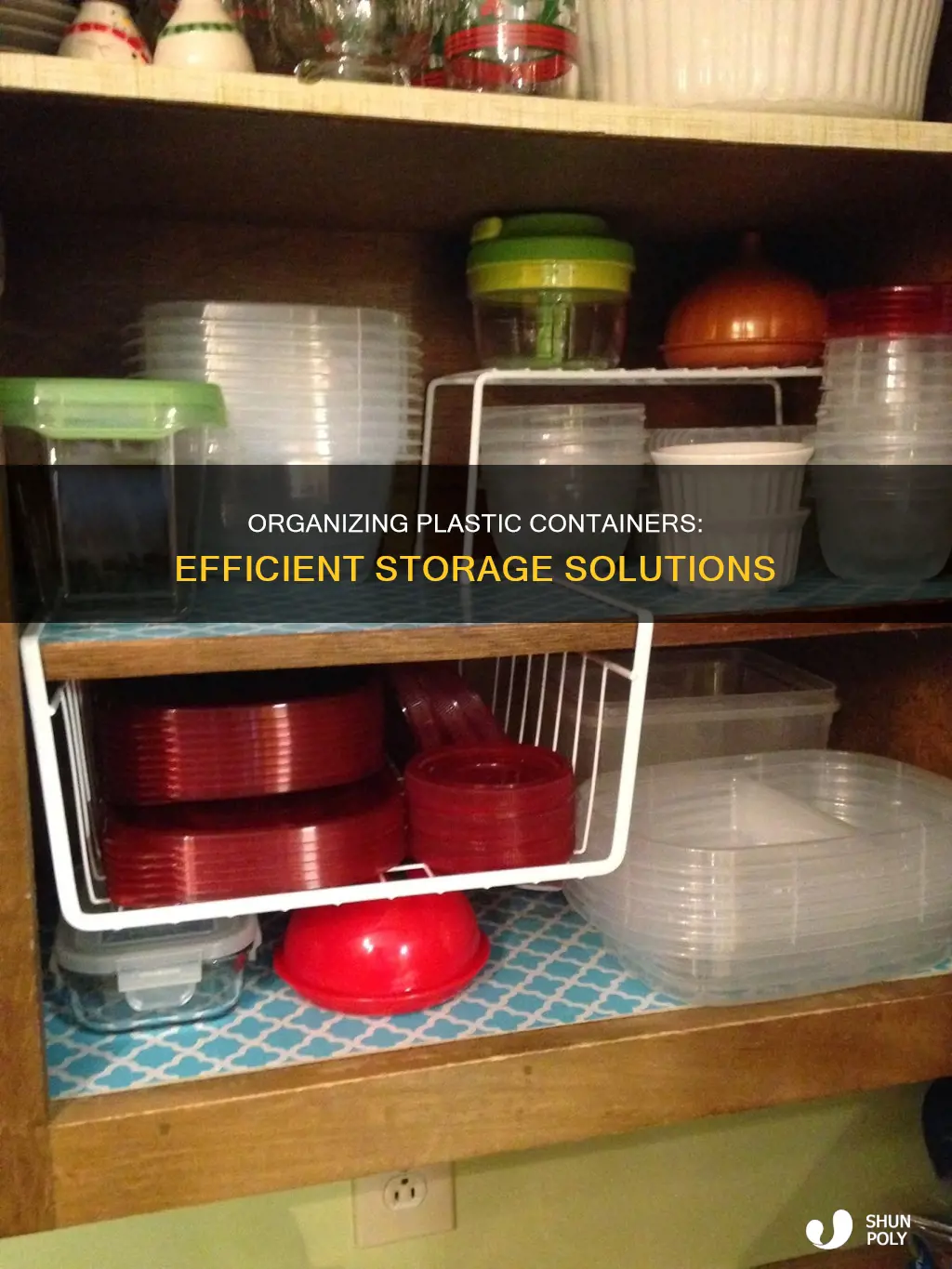 how to organize plastic to go containers