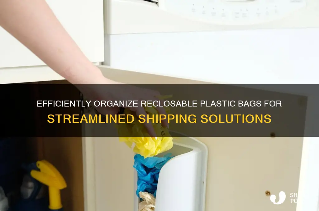 how to organize reclosable plastic bags for shipping