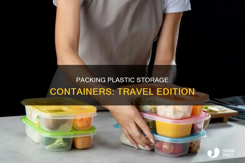 how to pack a plastic storage container for travel
