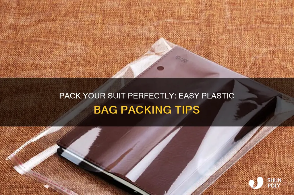 how to pack a suit with plastic bag