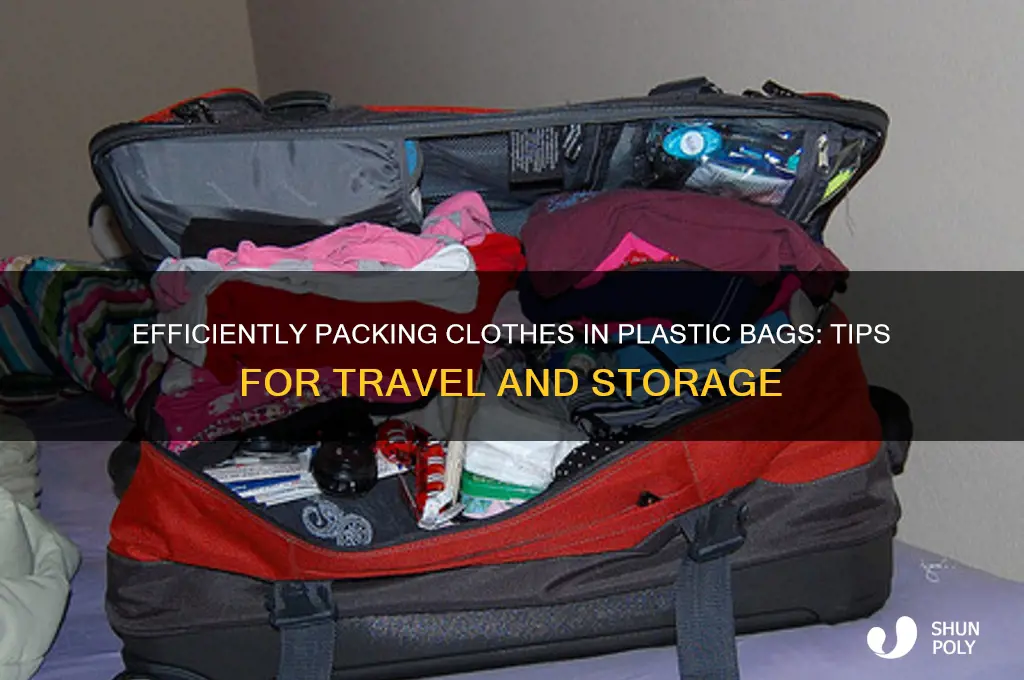 how to pack clothes in plastic bags