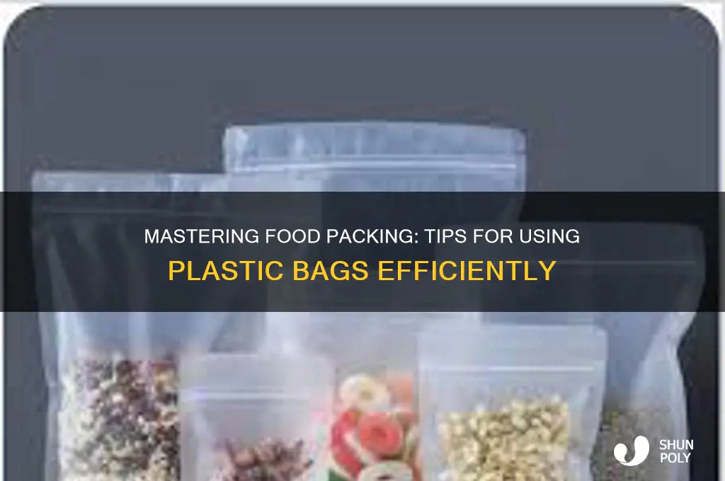 how to pack food in plastic bags