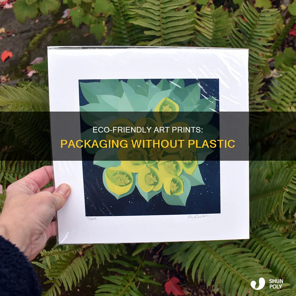 how to package art prints without plastic