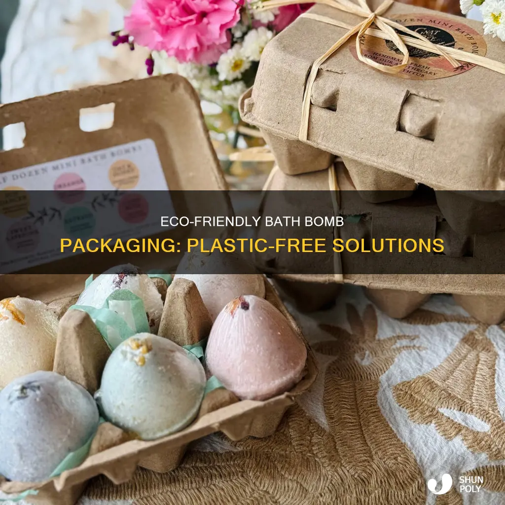 how to package bath bombs without plastic