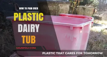 Transforming Plastic Dairy Tubs: A Painting Guide