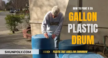 Transforming a 55-Gallon Plastic Drum with Paint