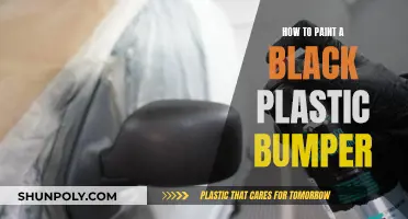 Transforming Black Plastic Bumpers with Paint