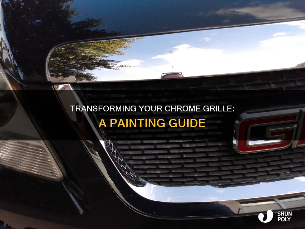 how to paint a chrome plastic grille