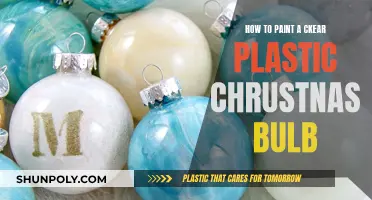 Transforming Clear Christmas Bulbs with Paint